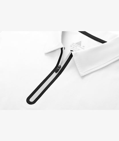 Polo de performance à col zippé