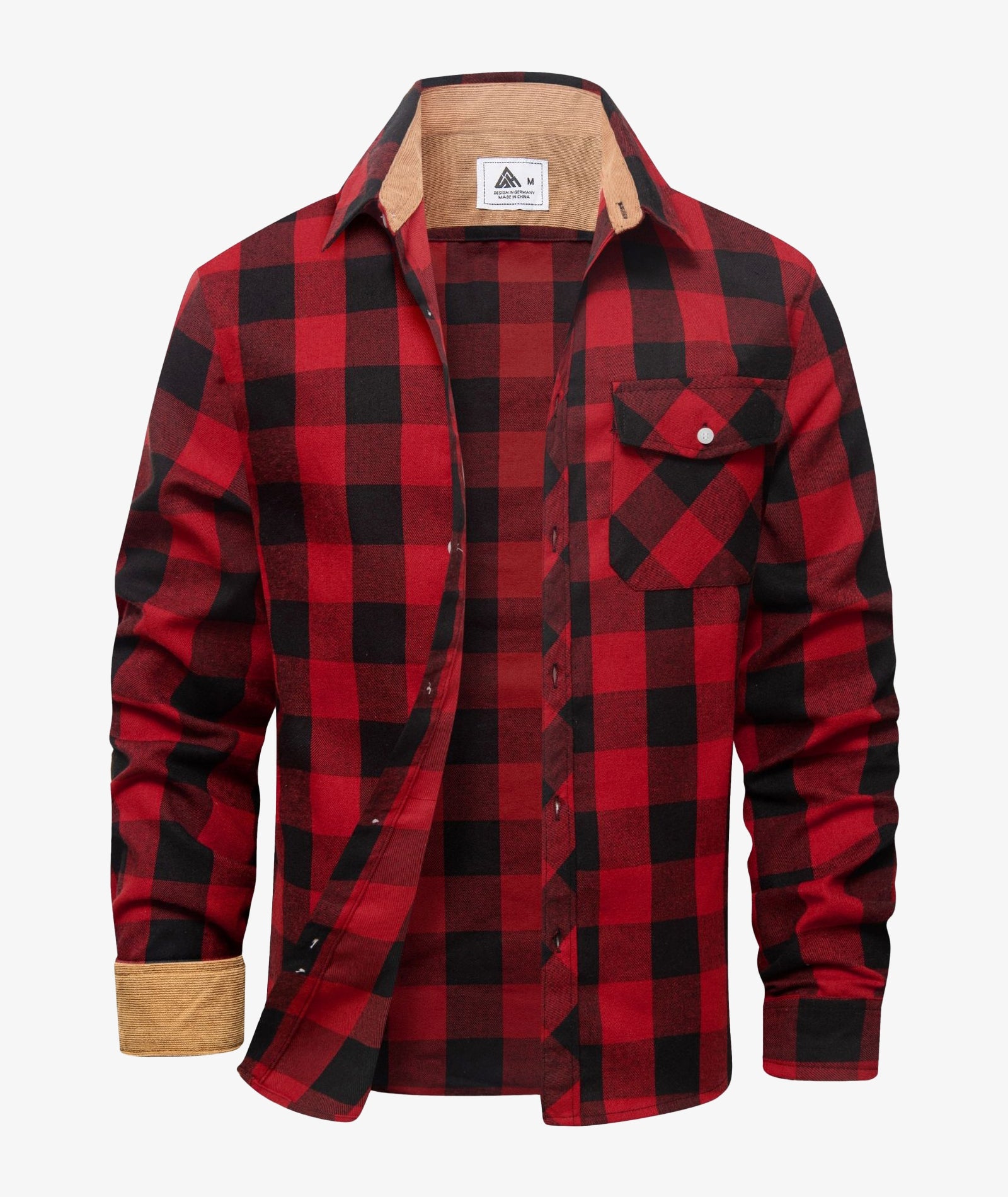Camisa Chaqueta a Cuadros para Hombre