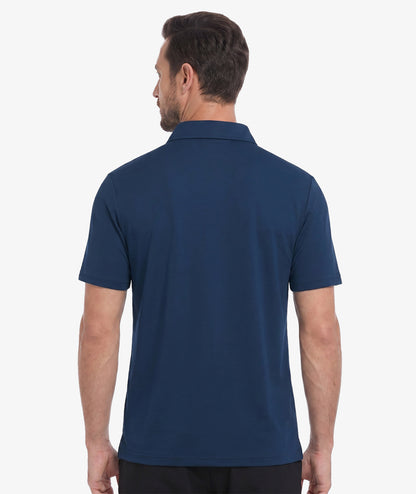 Polo de performance à col zippé