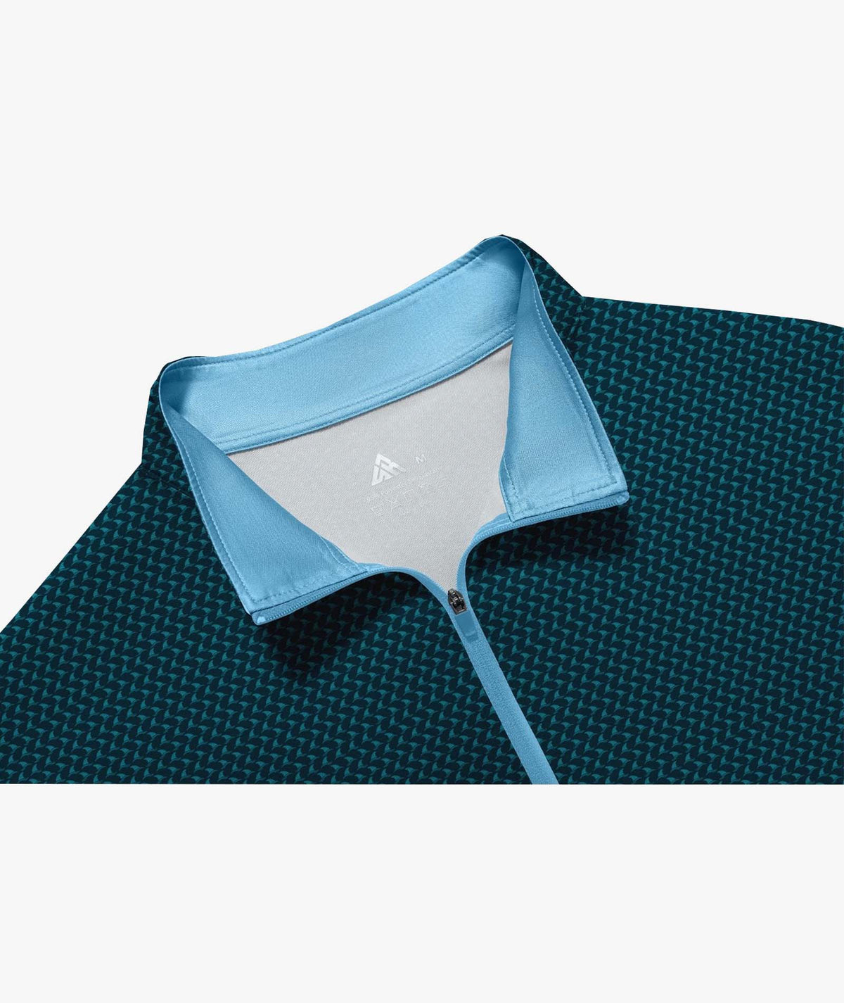 Polo con cremallera corta Wave Geo