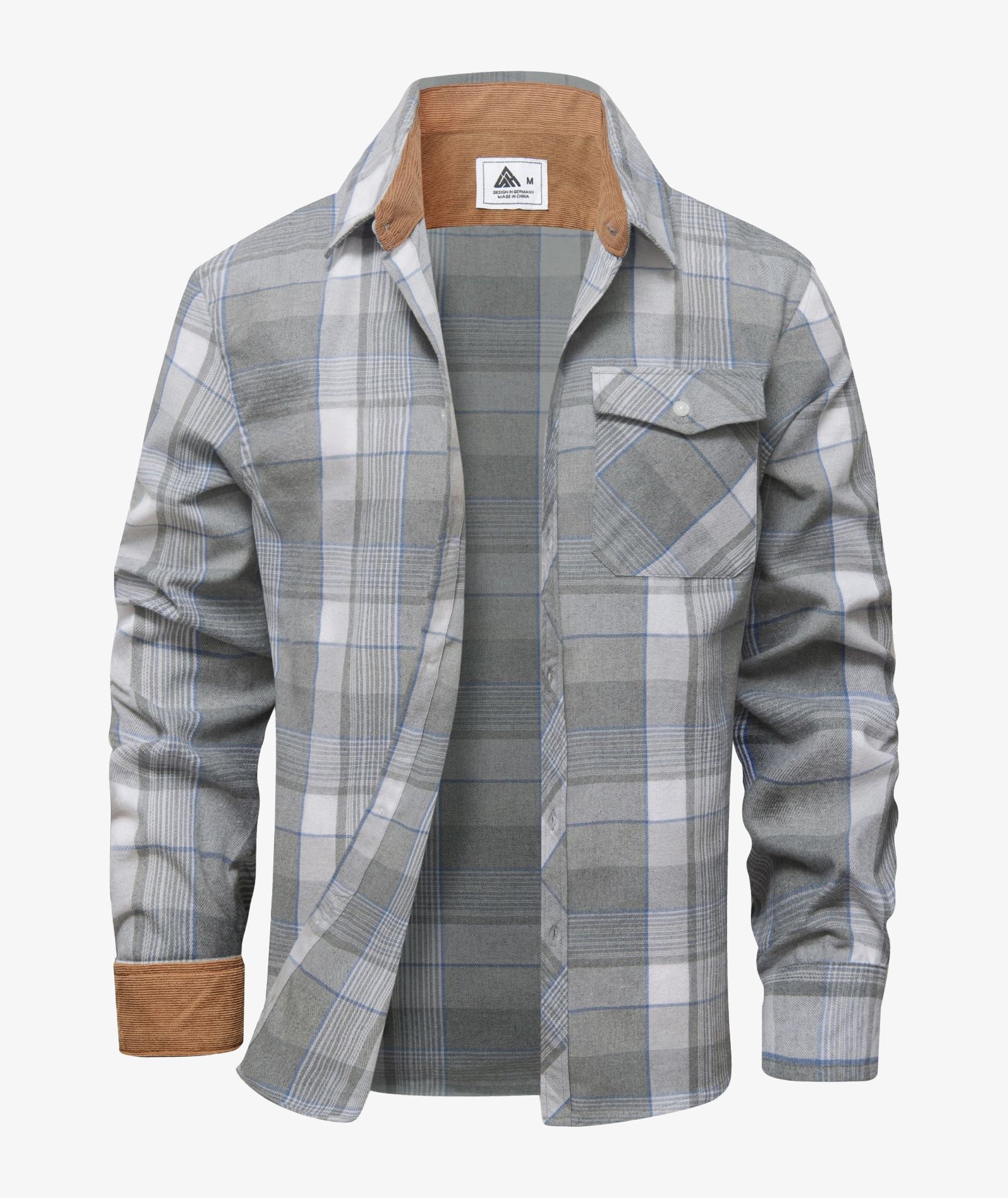 Camisa Chaqueta a Cuadros para Hombre