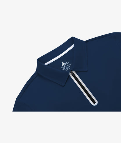 Polo de performance à col zippé