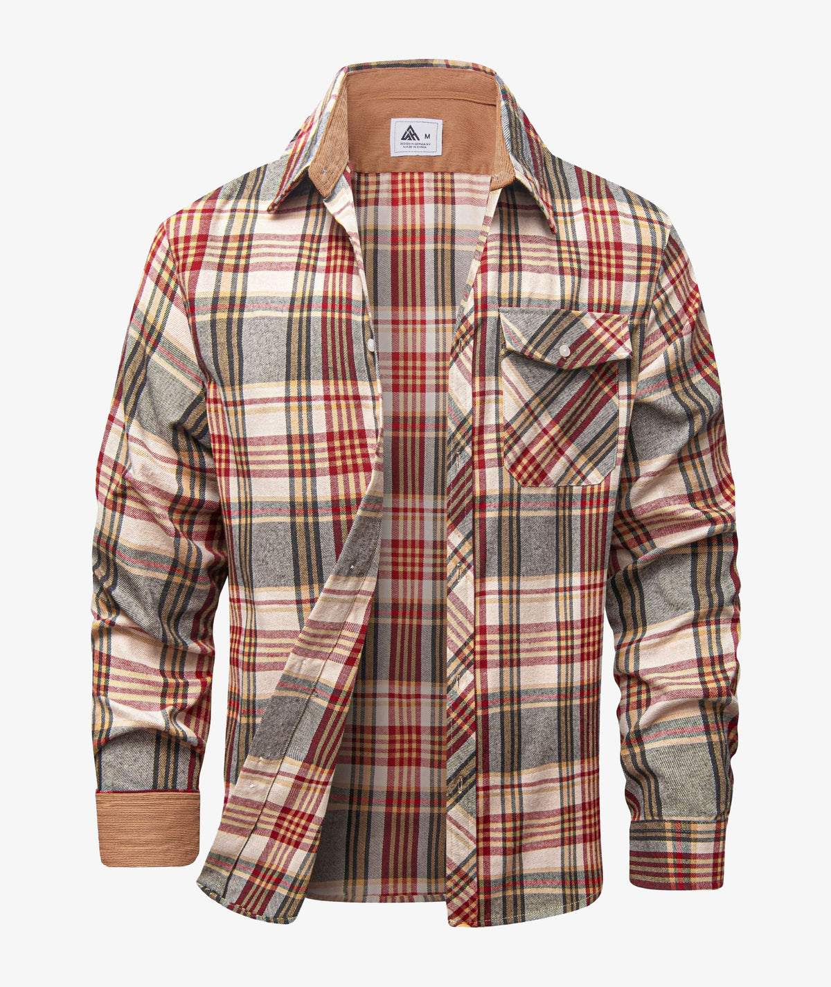 Camisa Chaqueta a Cuadros para Hombre