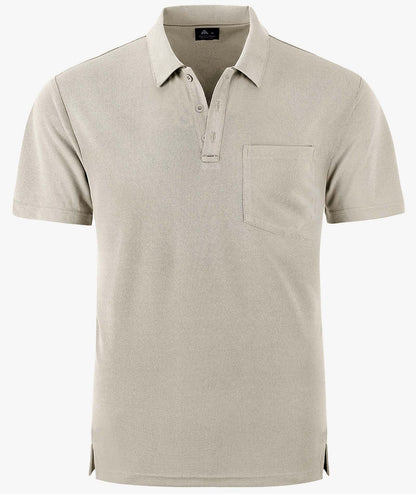 Polo de golf texturé à poche