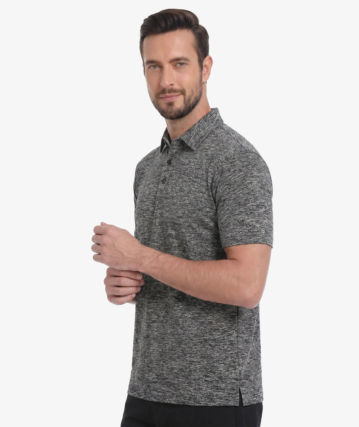 Polo de alto rendimiento Heather