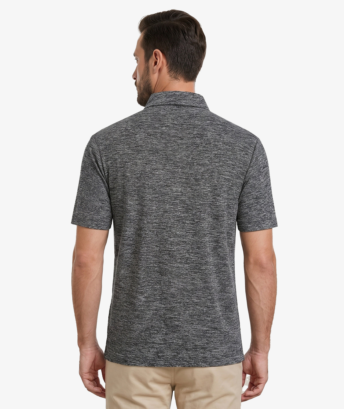Polo de alto rendimiento Heather