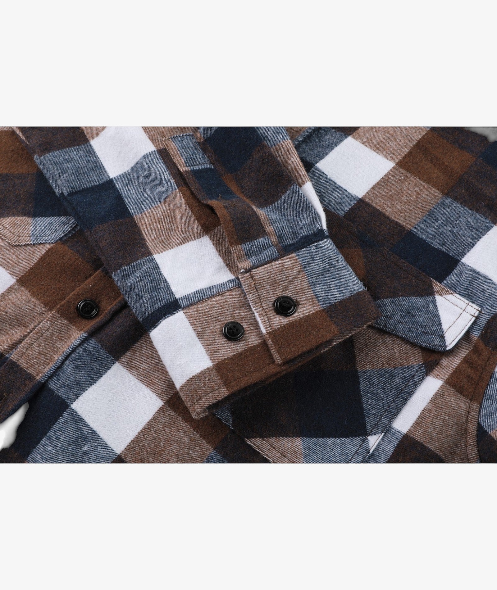 Layered Plaid Hooded Shirt