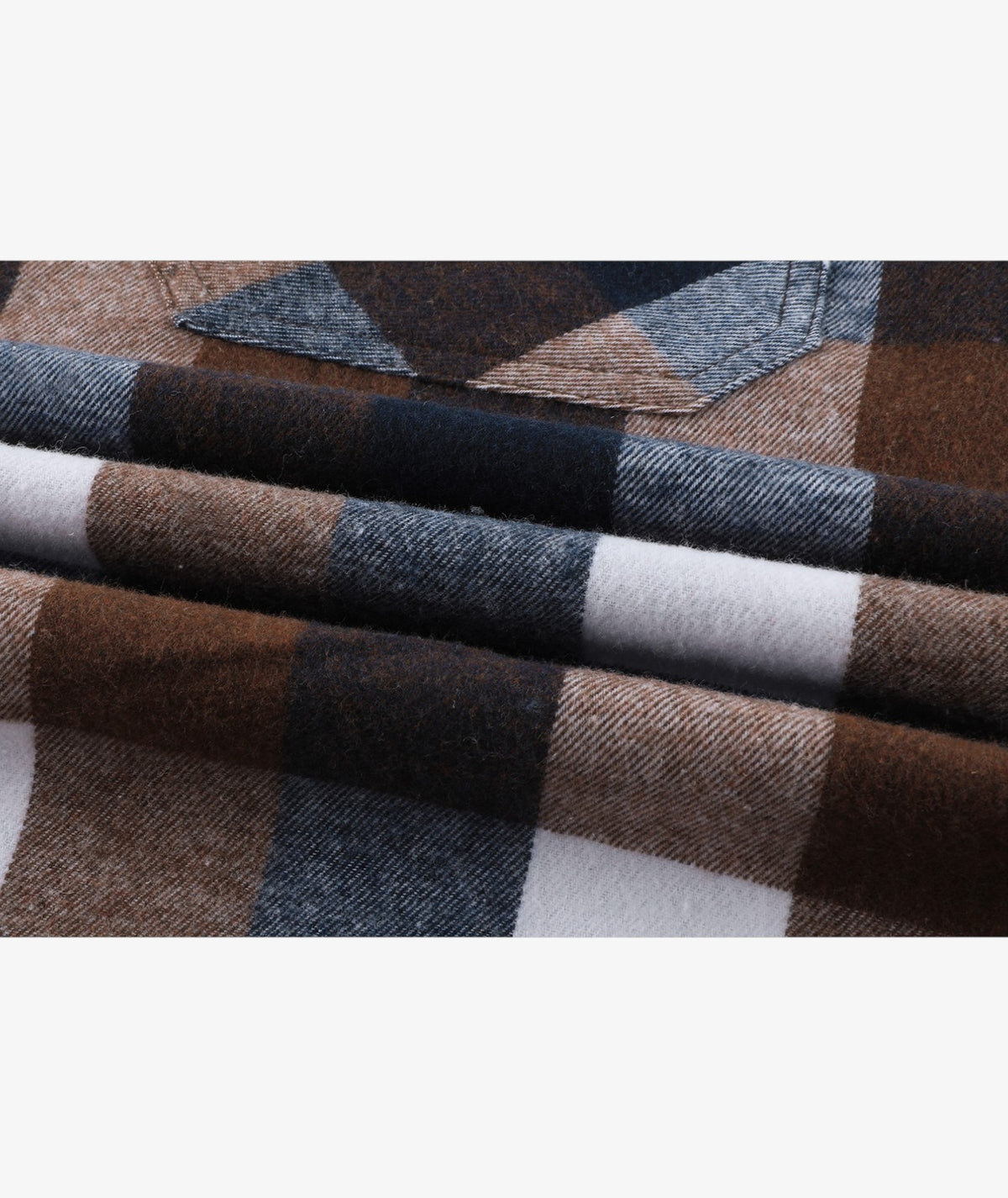 Layered Plaid Hooded Shirt