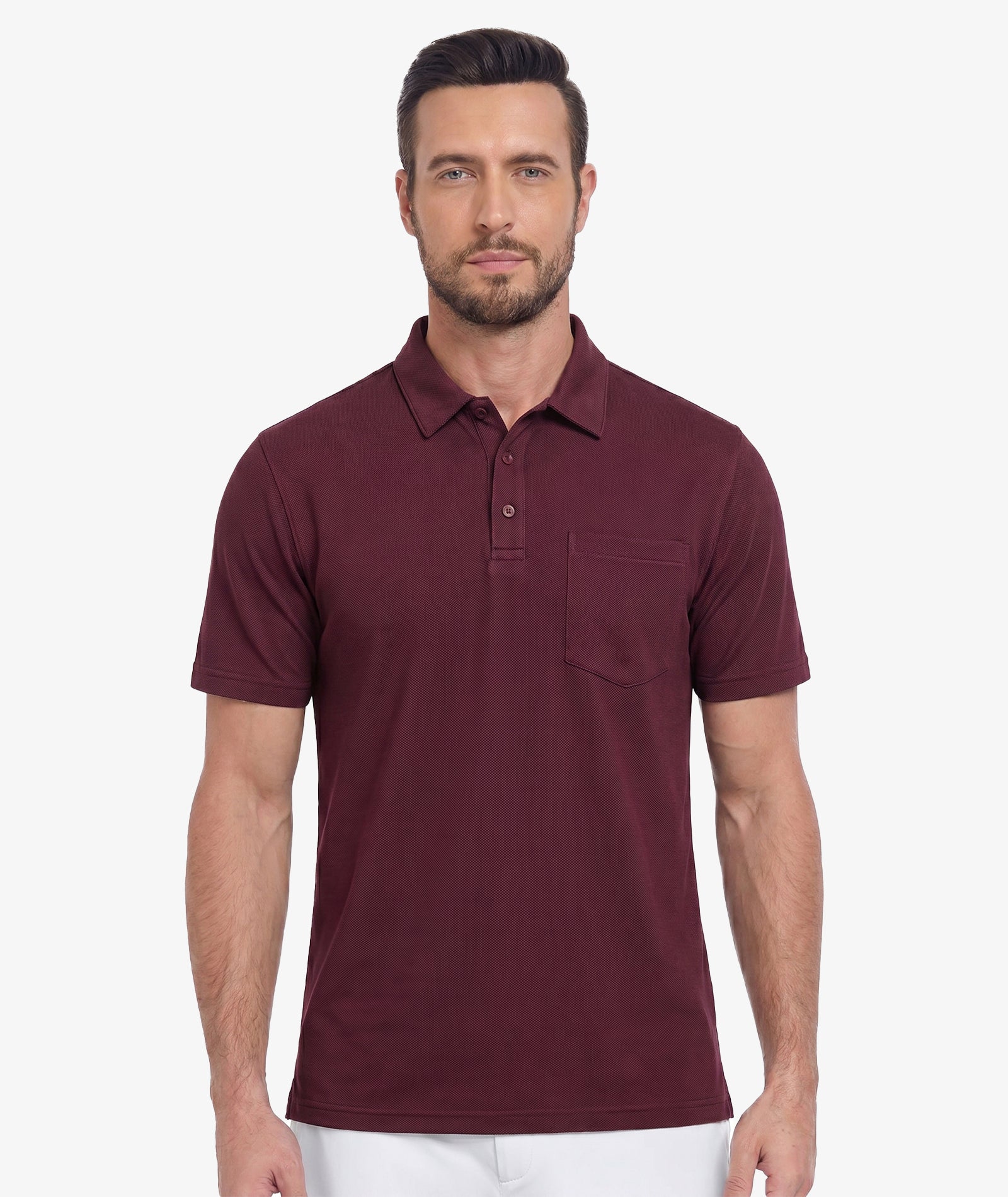 Polo de golf classique à poche