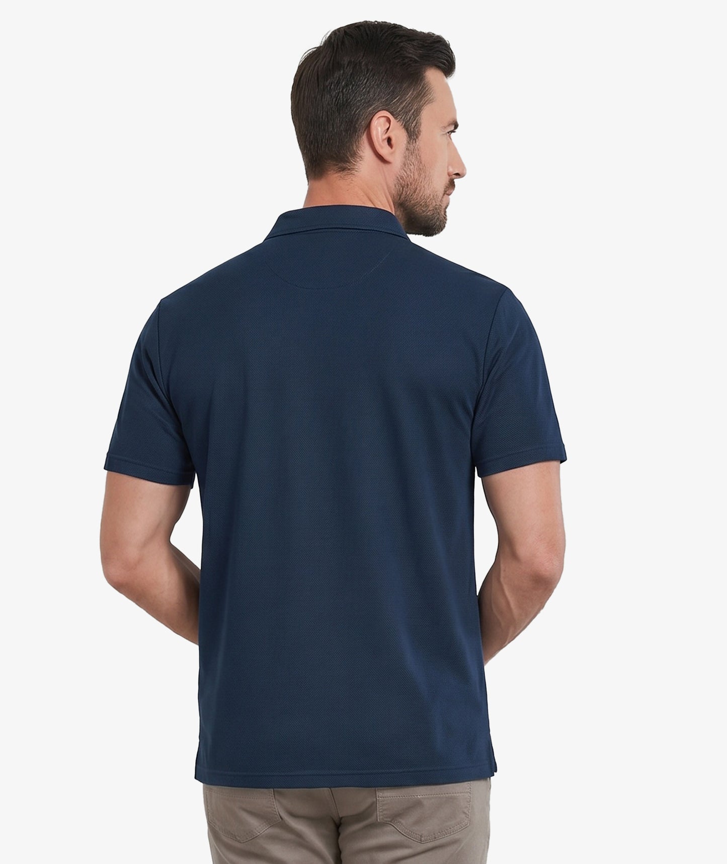 Polo de golf texturé à poche