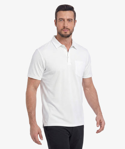 Polo de golf texturé à poche