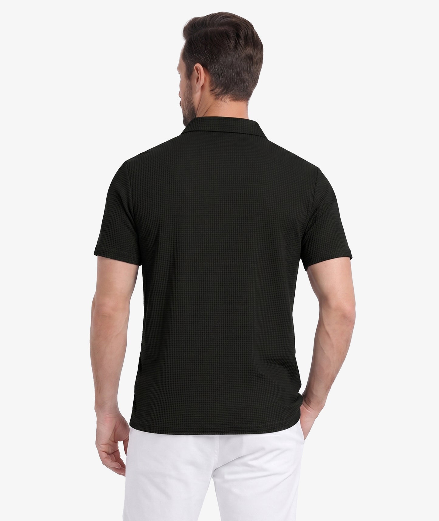 Polo de performance en maille gaufrée