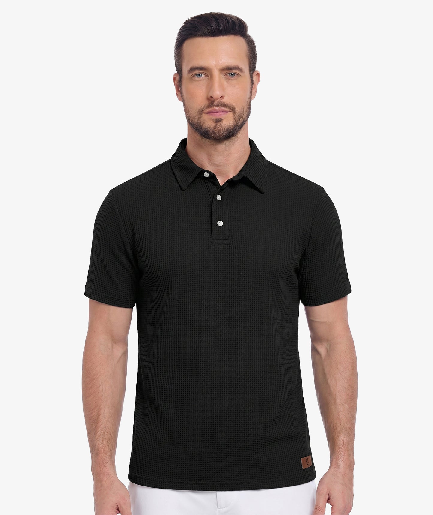 Polo de performance en maille gaufrée