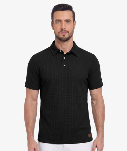 Polo de performance en maille gaufrée