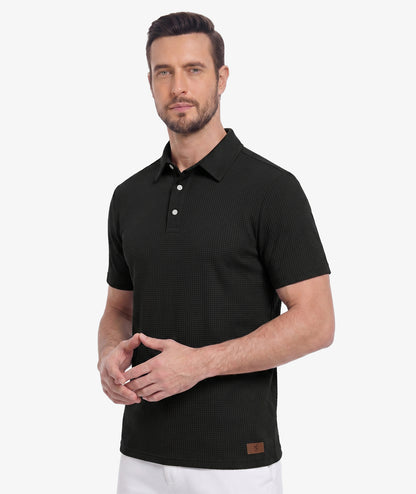 Polo de performance en maille gaufrée