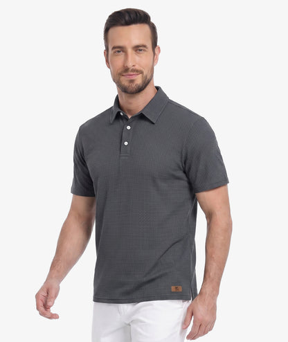 Polo de performance en maille gaufrée