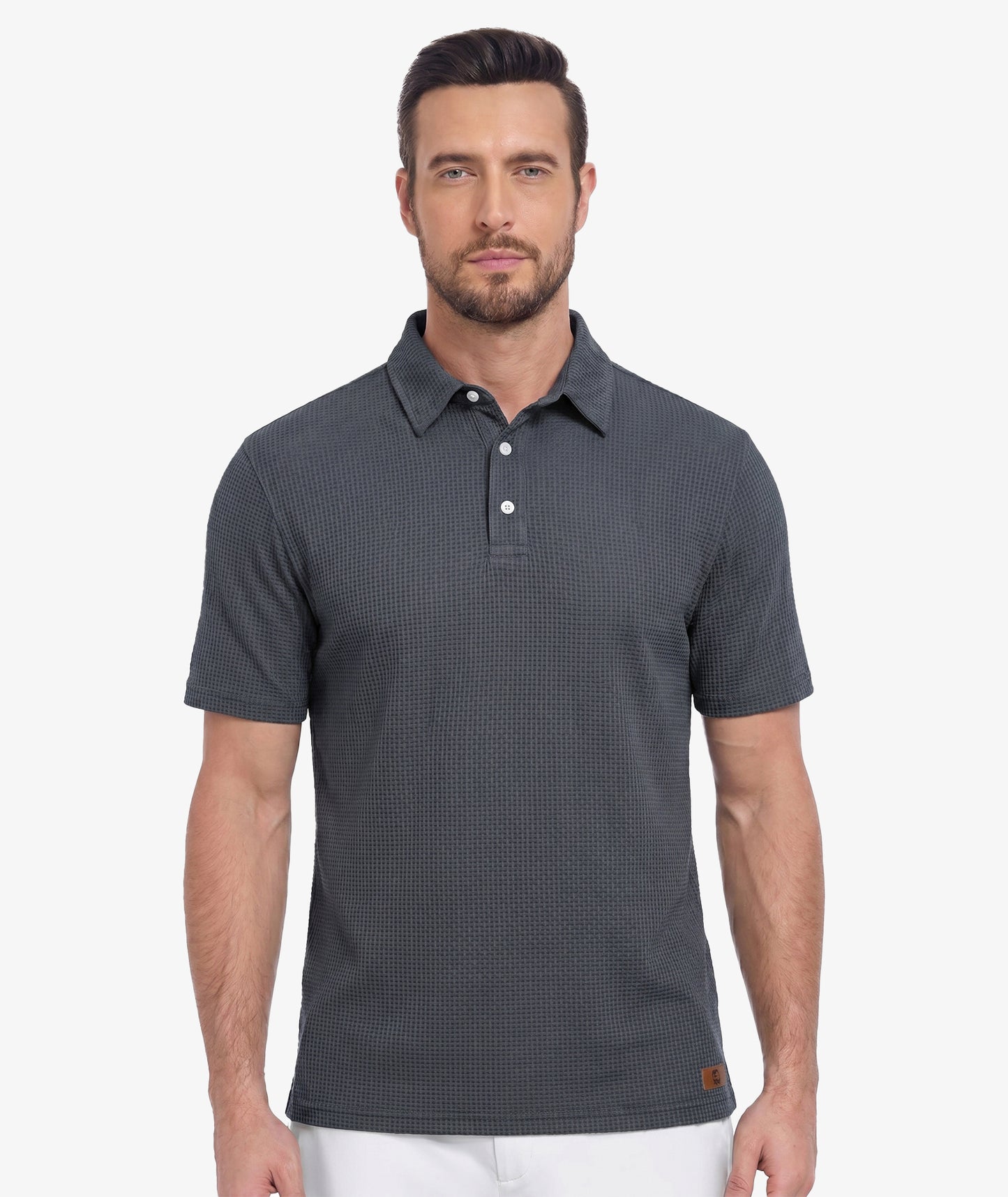 Polo de performance en maille gaufrée