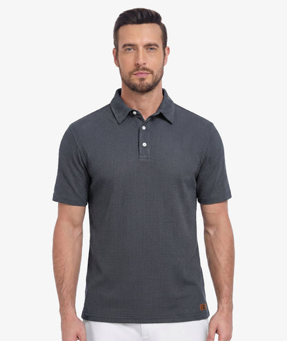 Polo de performance en maille gaufrée