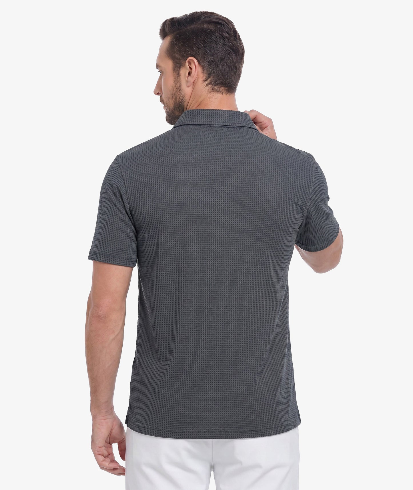 Polo de performance en maille gaufrée