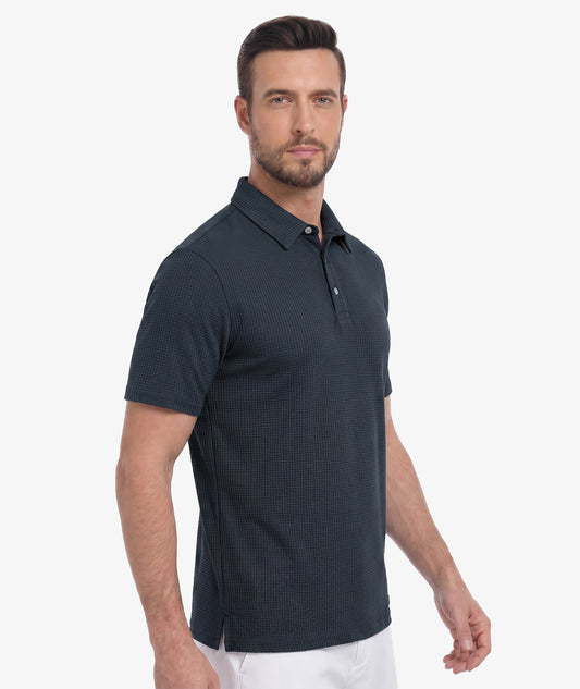Polo de performance en maille gaufrée