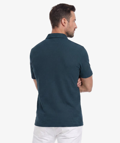 Polo de performance en maille gaufrée