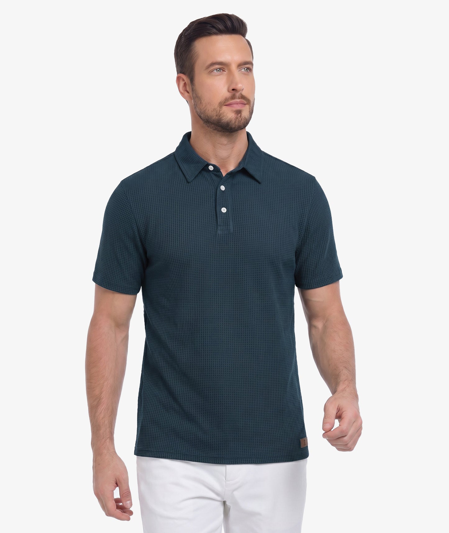 Polo de performance en maille gaufrée