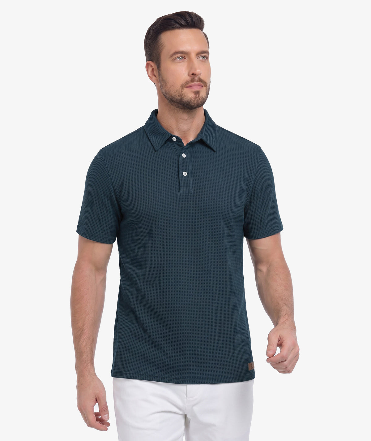 Polo de performance en maille gaufrée