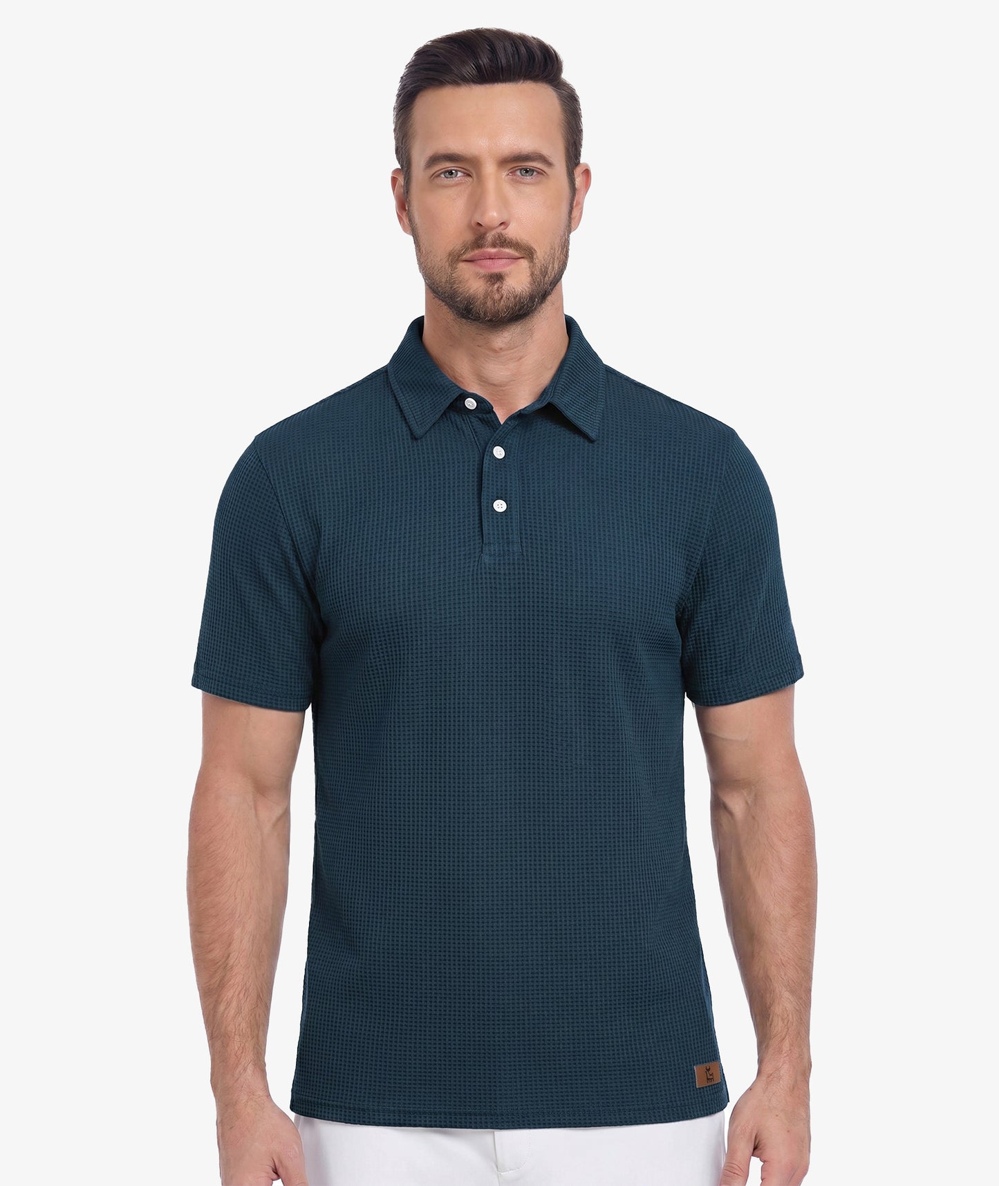 Polo de performance en maille gaufrée