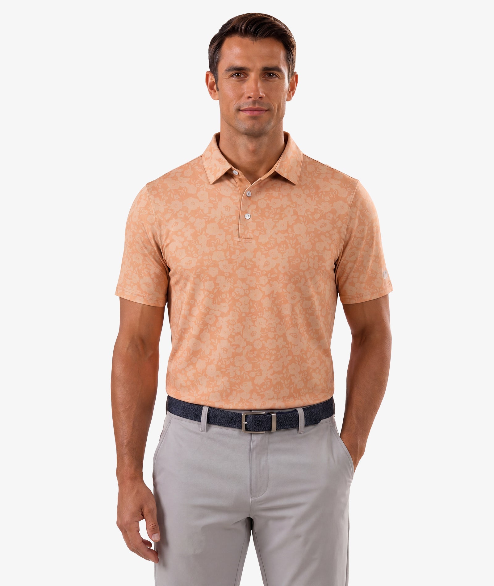 Polo de golf Fleur de Pêcher