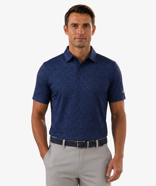 Polo de golf Marine Leaf
