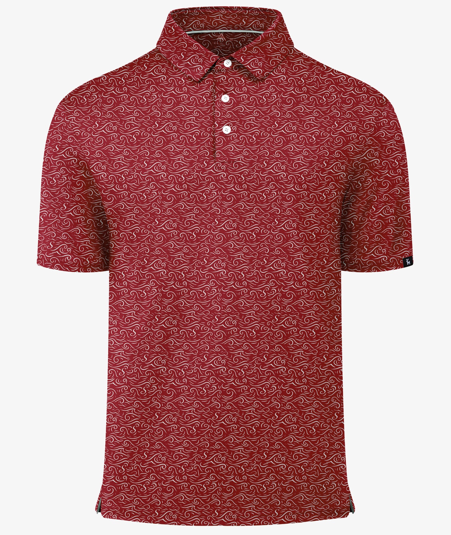 Crimson Flow Golf Polo