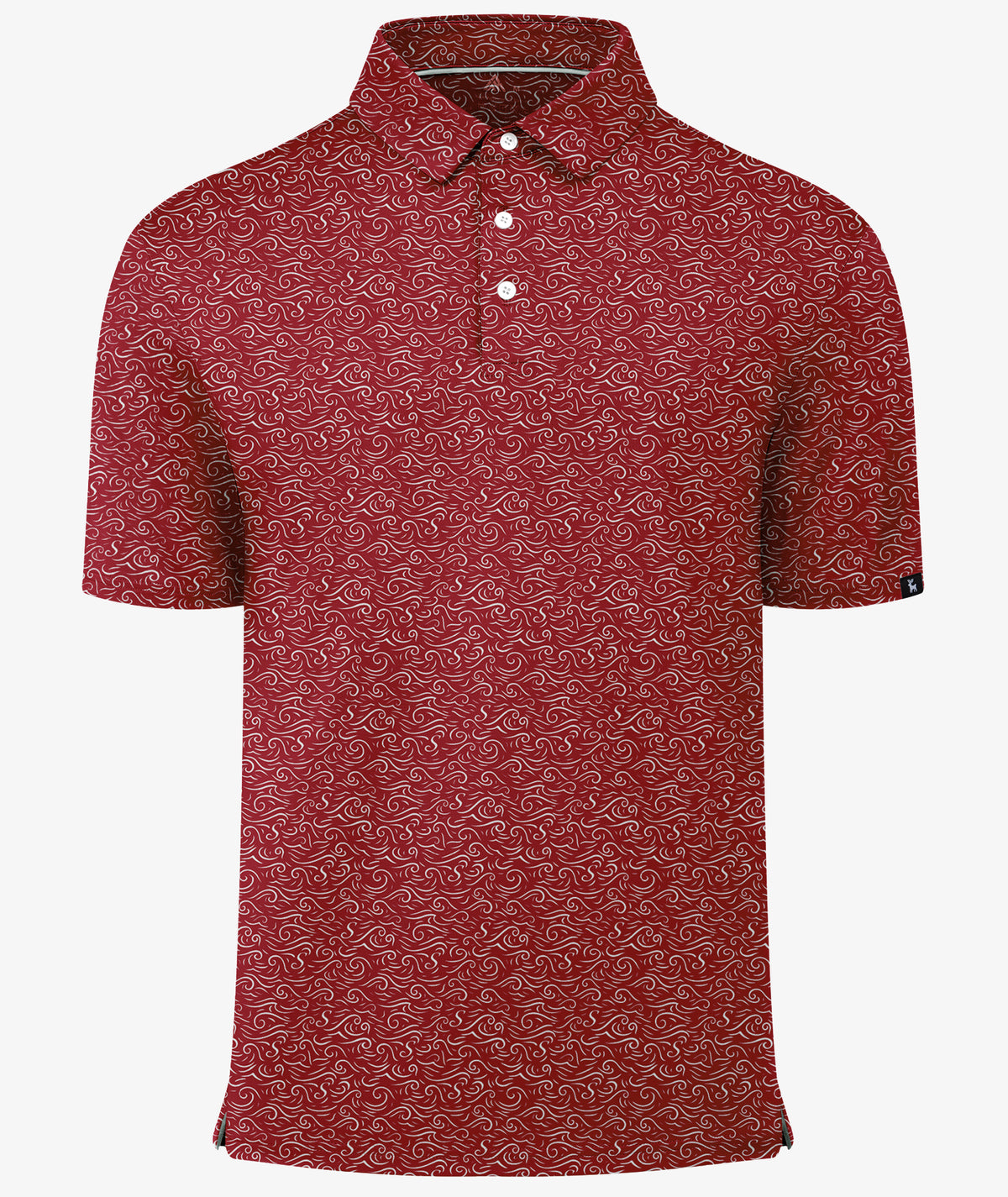 Crimson Flow Golf Polo