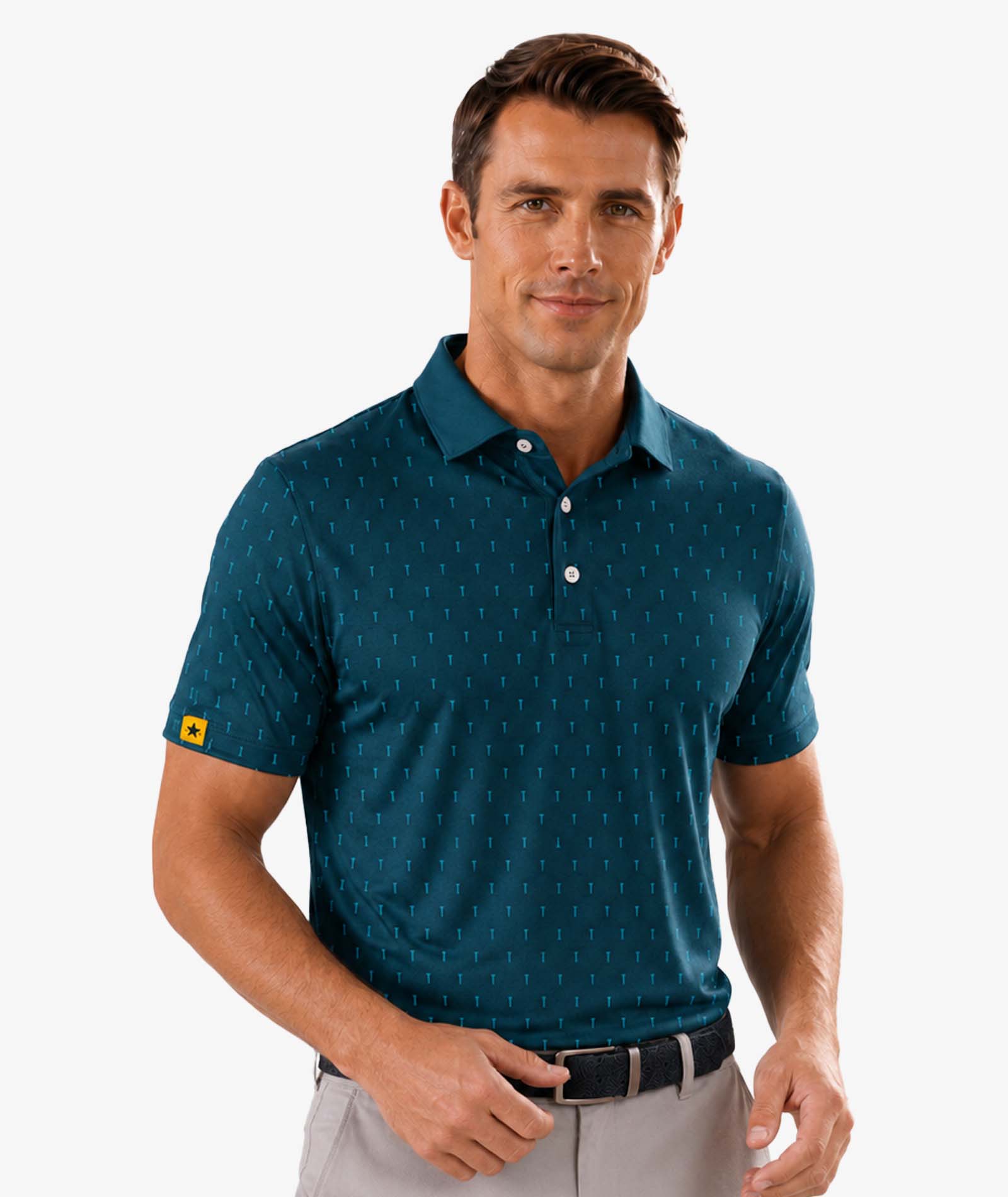 Polo de golf imprimé