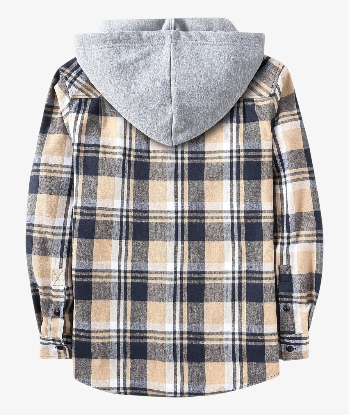 Camisa a cuadros con capucha