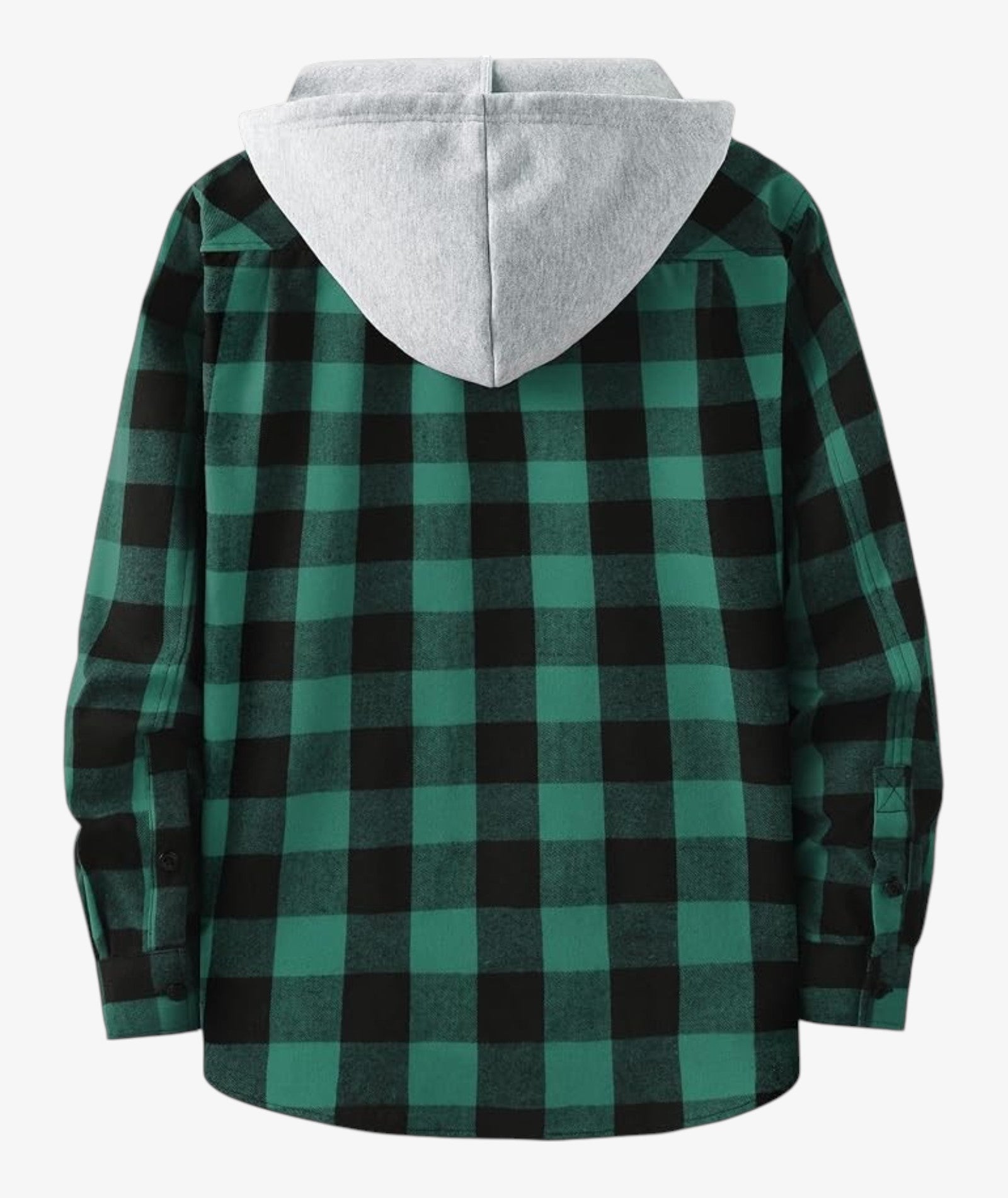 Camisa a cuadros con capucha