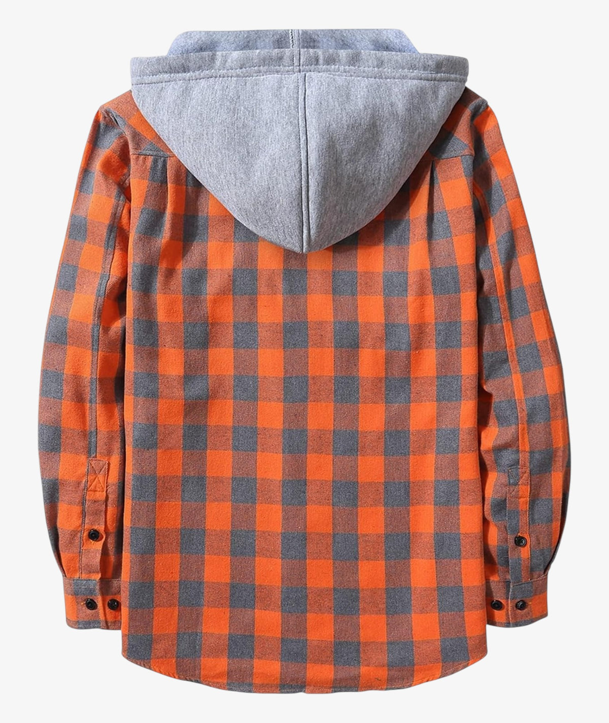 Camisa a cuadros con capucha