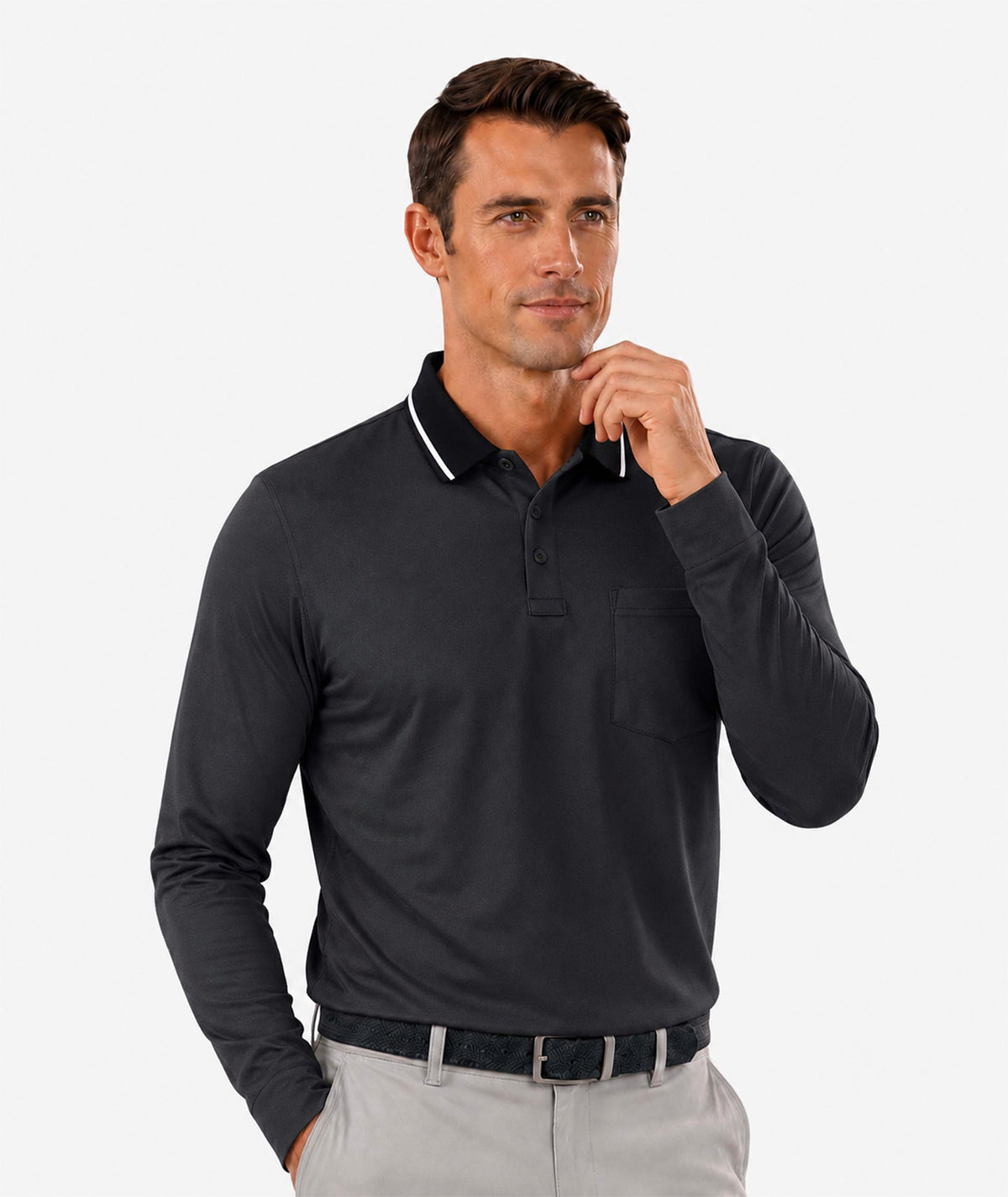 Polo de manga larga deportivo