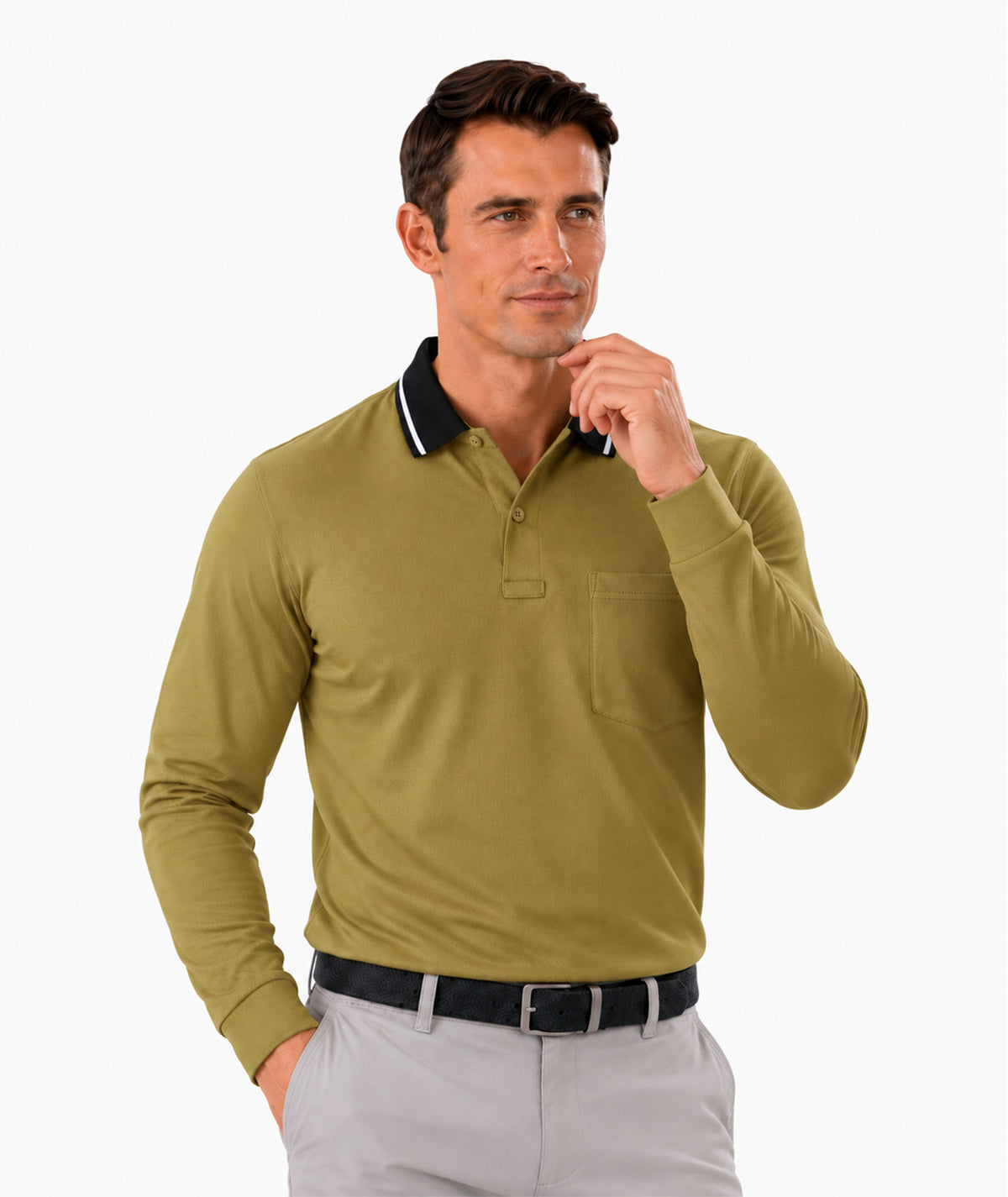 Polo de manga larga deportivo