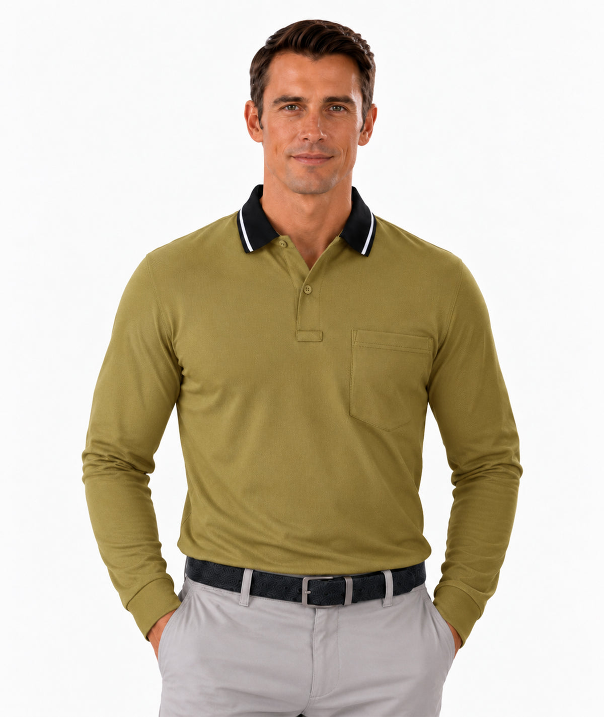 Polo de manga larga deportivo