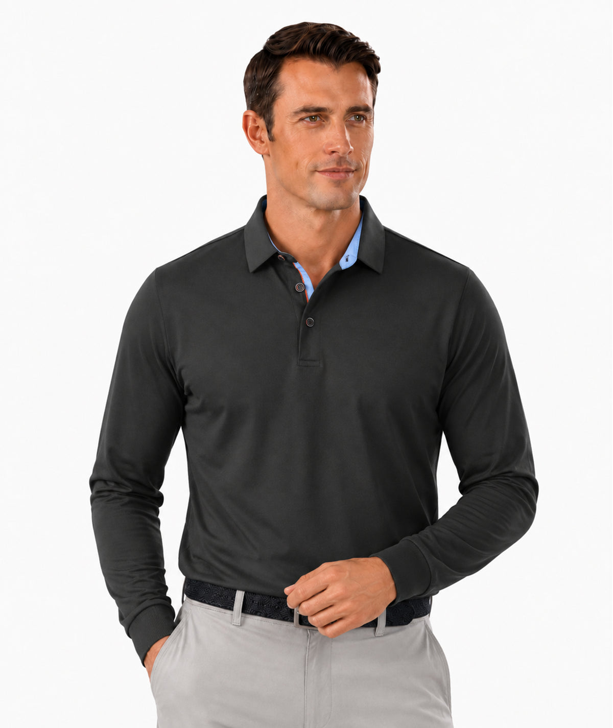 Polo clásico de manga larga