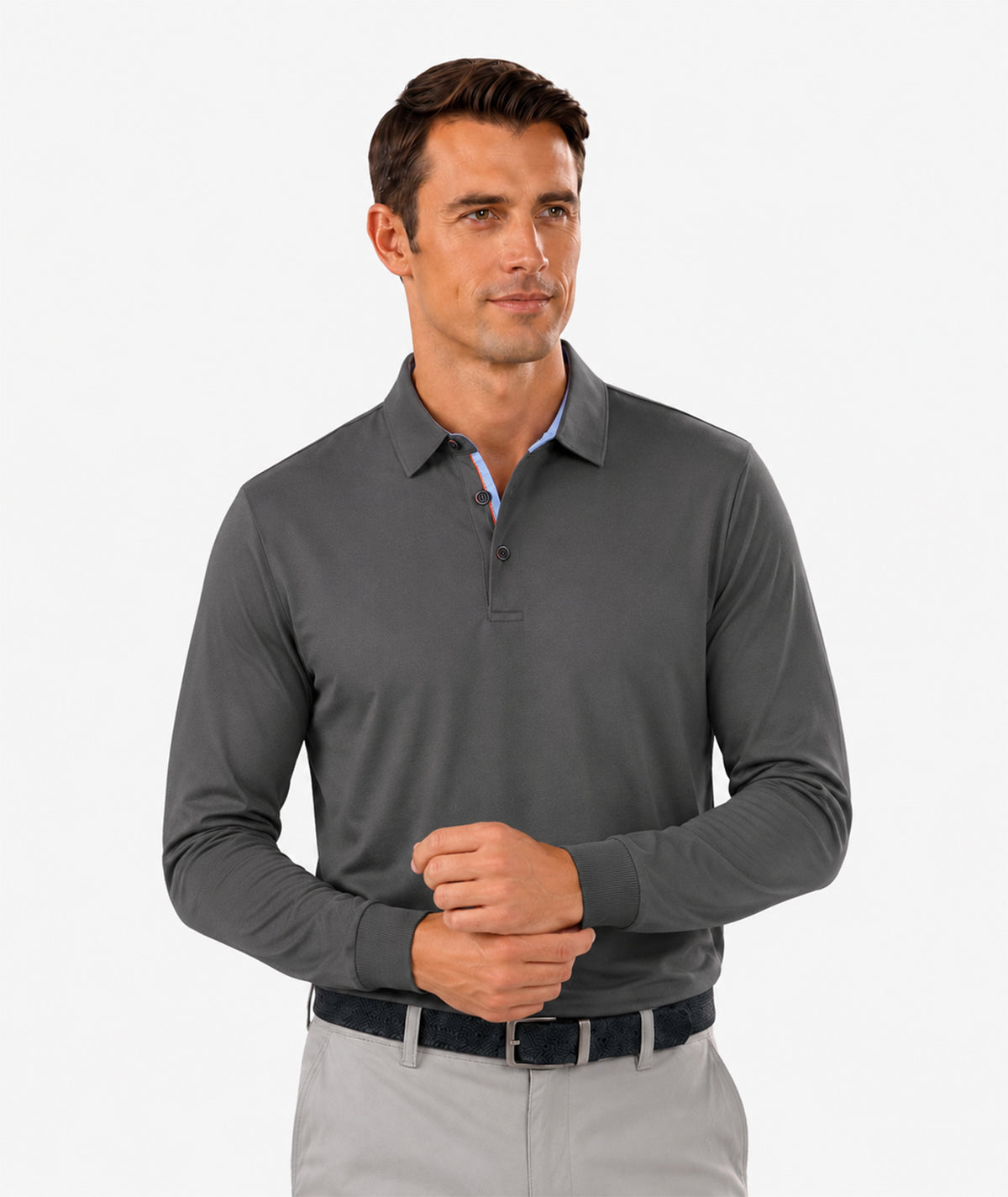 Casual Comfort Long Sleeve Polo