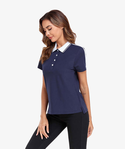 Contrast Collar Polo Shirt