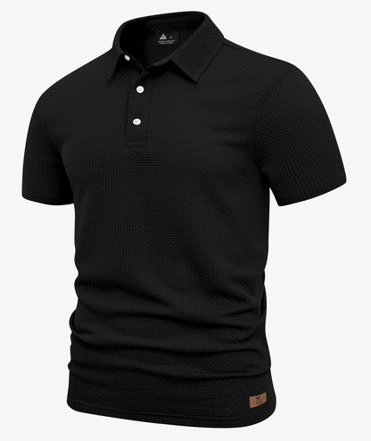 Polo de performance en maille gaufrée