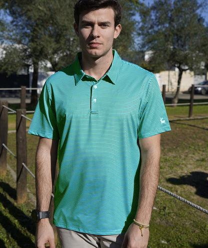Stripe Performance Golf Polo