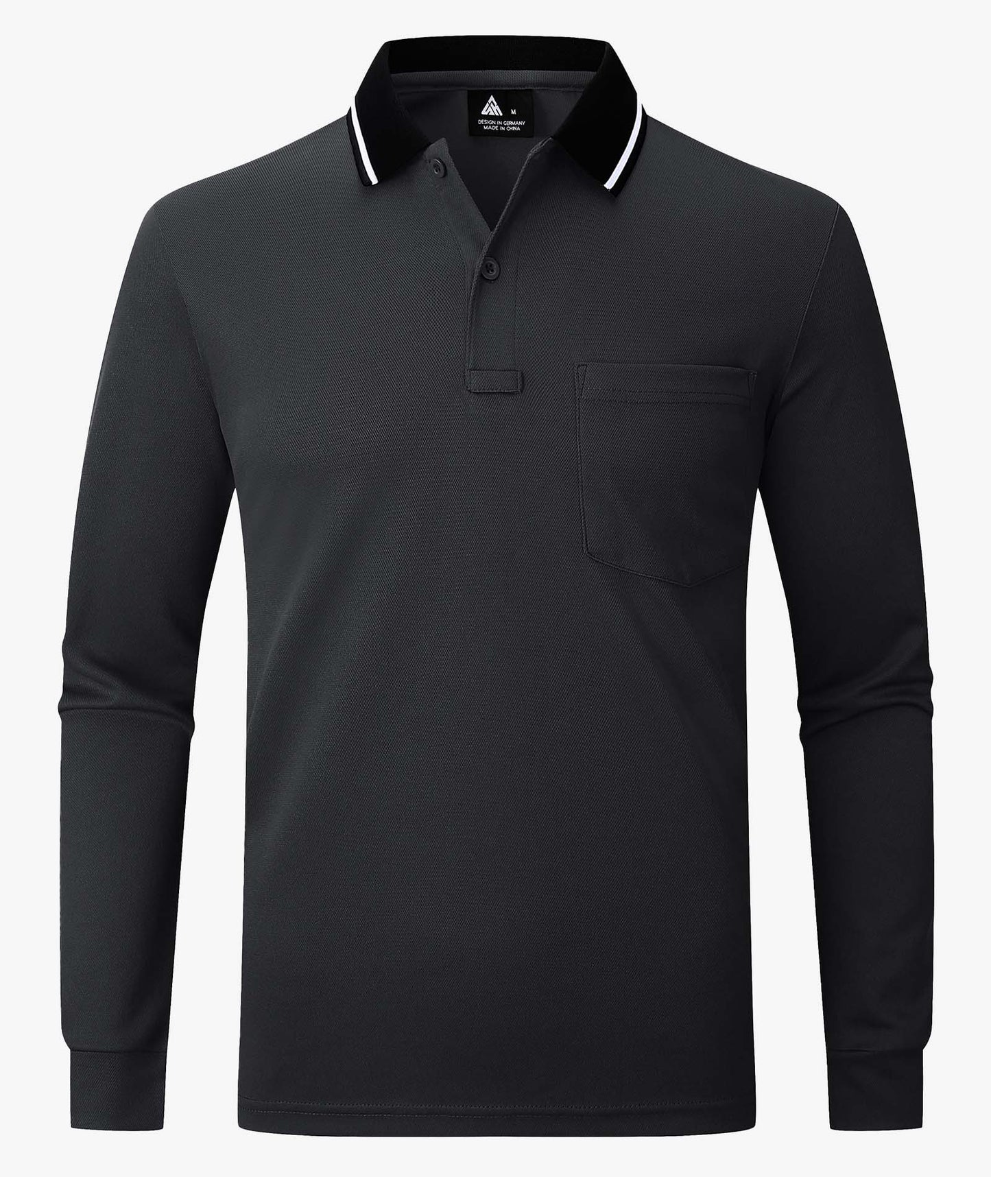 Athletic Long Sleeve Polo Shirt