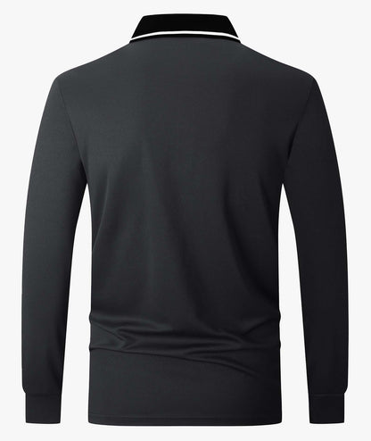 Athletic Long Sleeve Polo Shirt