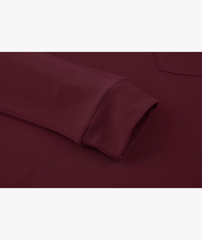Contrast Collar Long Sleeve Polo