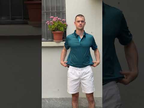 Polo de golf à chevrons