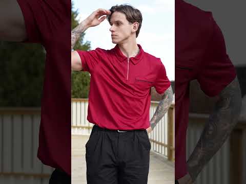 Polo technique avec poche zippée