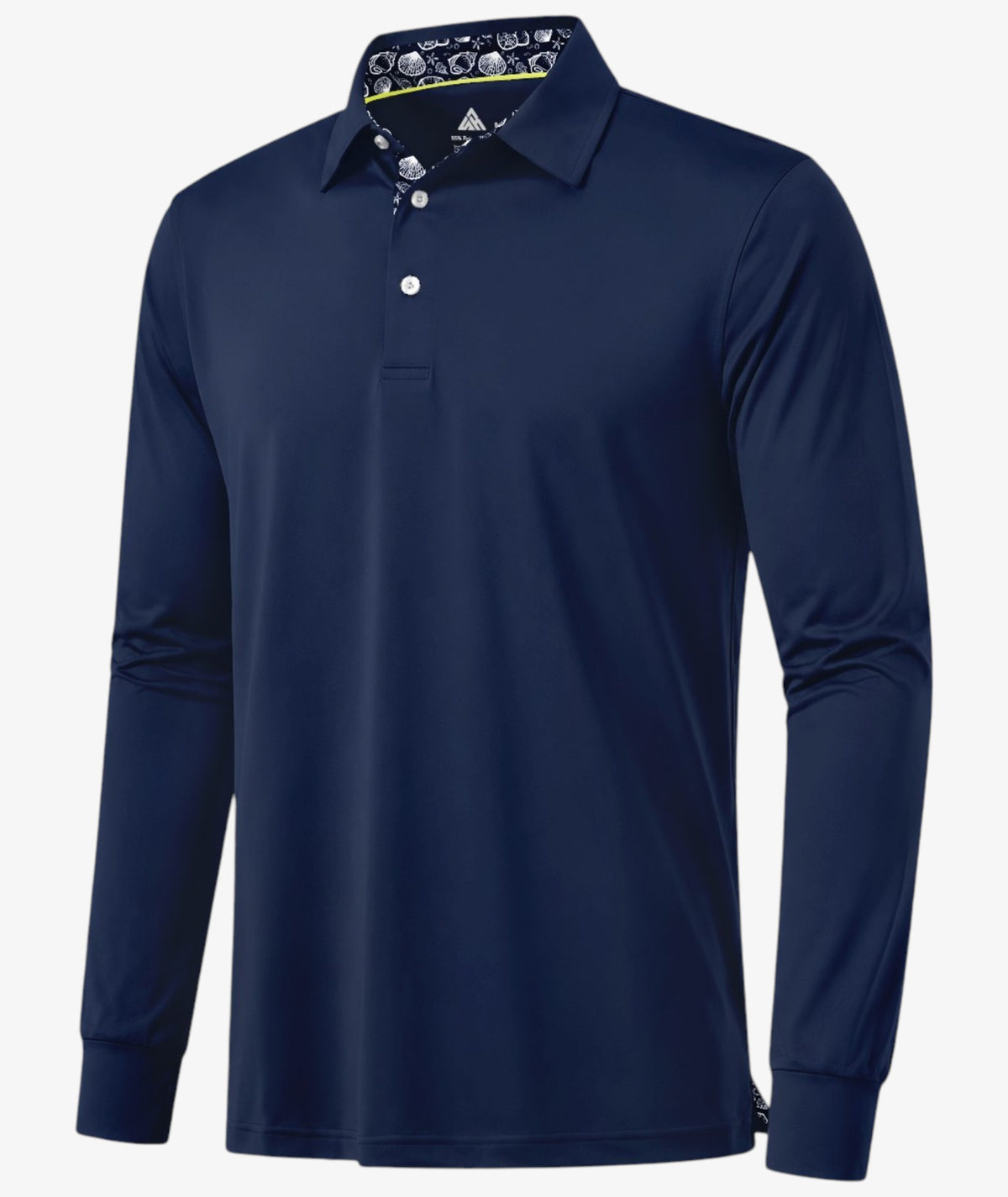 Ocean Print Collar Polo